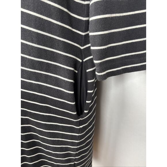 Marine Layer Mackenzie Striped Dress Women's Medium Black White Casual Pockets - Picture 4 of 10